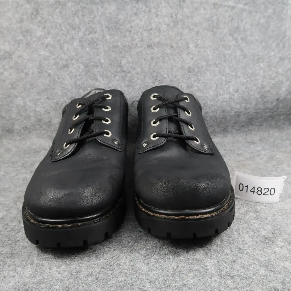Skechers Shoes Mens 10 Tom Cat Derby Oxfords Chunky Lug Sole Work Leather Black